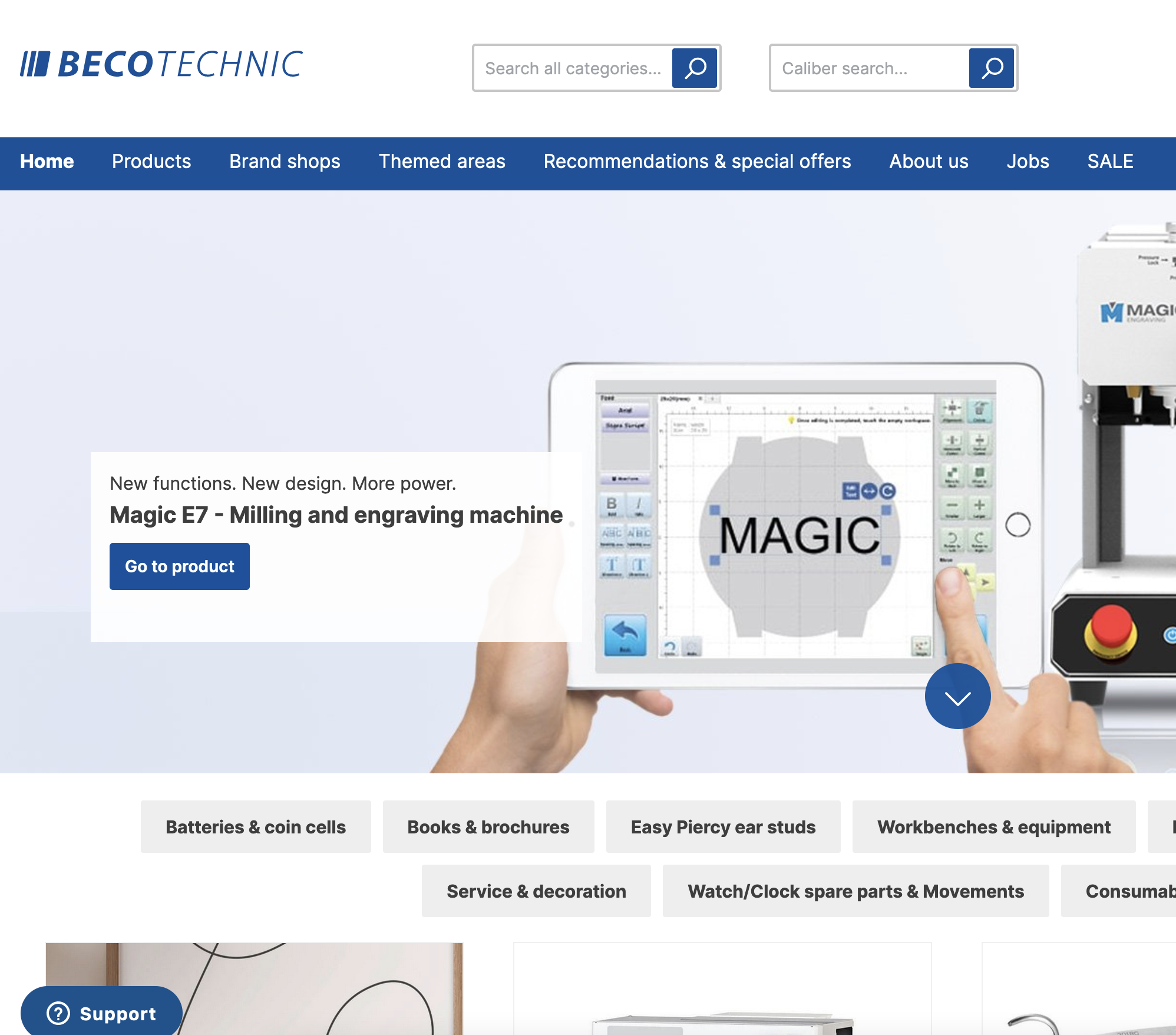 Homepage von Beco